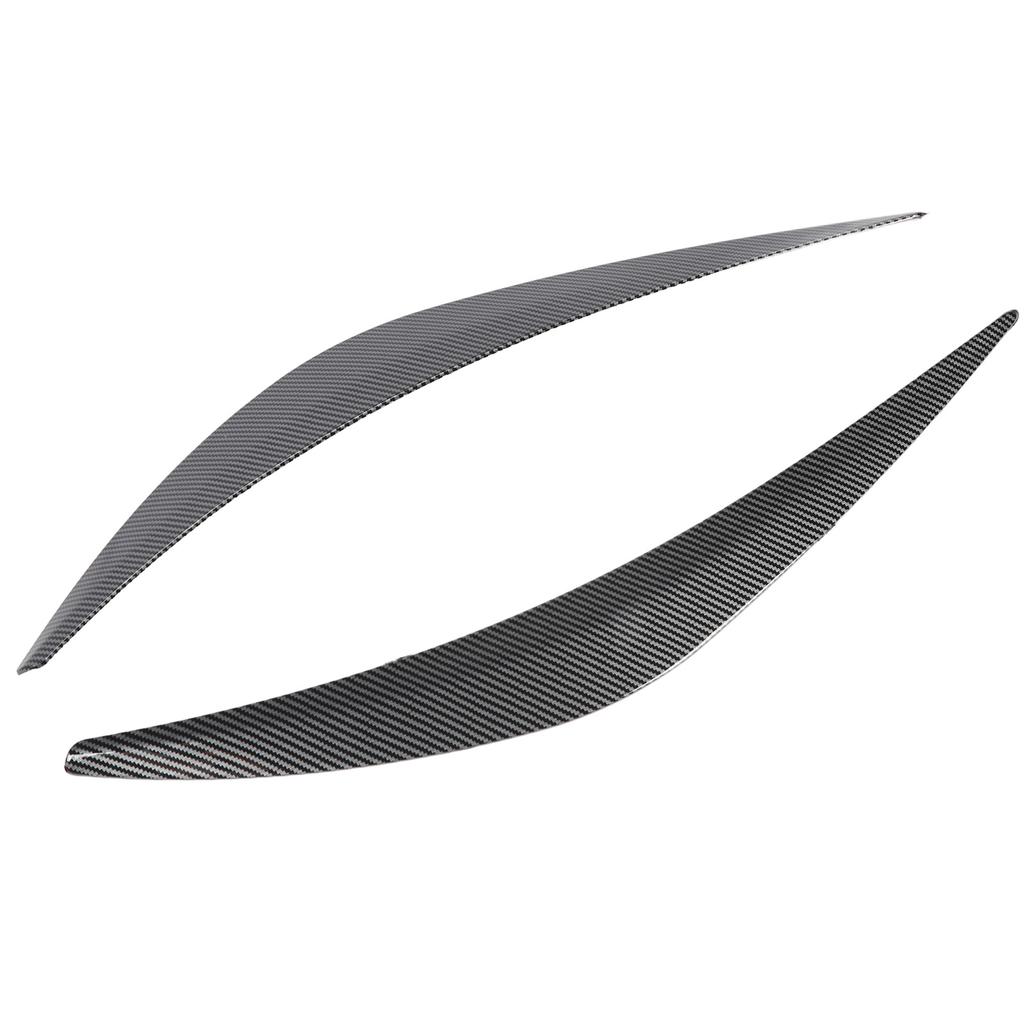 2Pcs Headlight Eyebrow Left Right Fade Proof Front Headlight Eyelid Trim Replacement for INFINITI