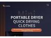 Portable Foldable Clothes Dryer and Sterilizer for Dormitories