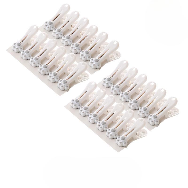 

Милые пластиковые прищепки для сушки одежды Прищепки для сушки одежды Нижнее белье Полотенца Фиксированные вешалки для одежды Ветрозащитные прищепки и маленькие прищепки для одежды 24 pieces серый