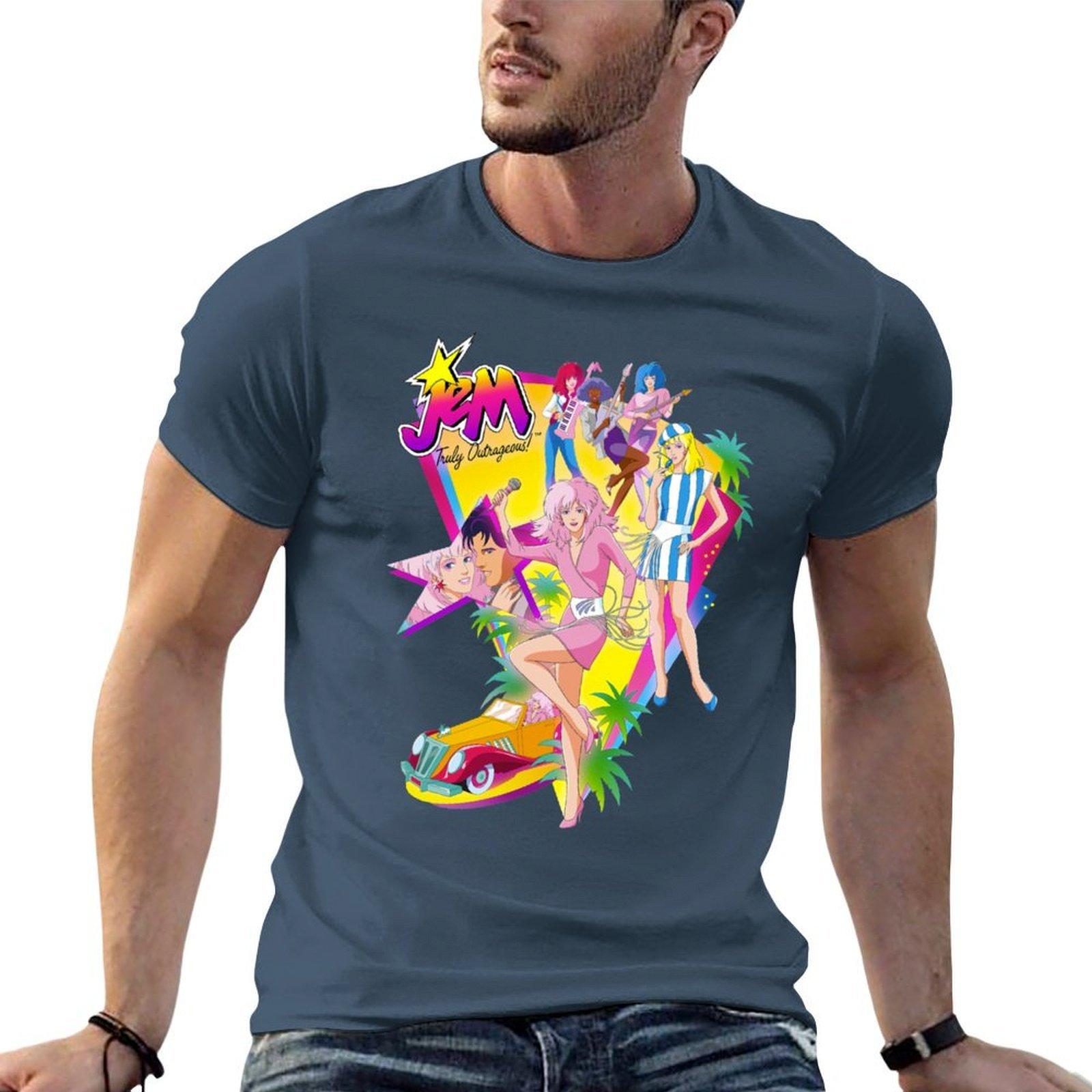 Jem And The Holograms Tshirt Classic Print Short Sleeve Shirt S
