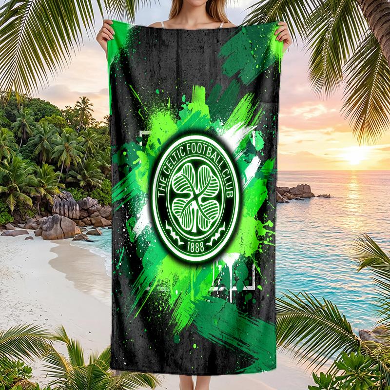 Asciugamano da Spiaggia Celtic FC Asciugatura Rapida Microfibra Assorbente Portatile da Viaggio Asciugamano da Nuoto