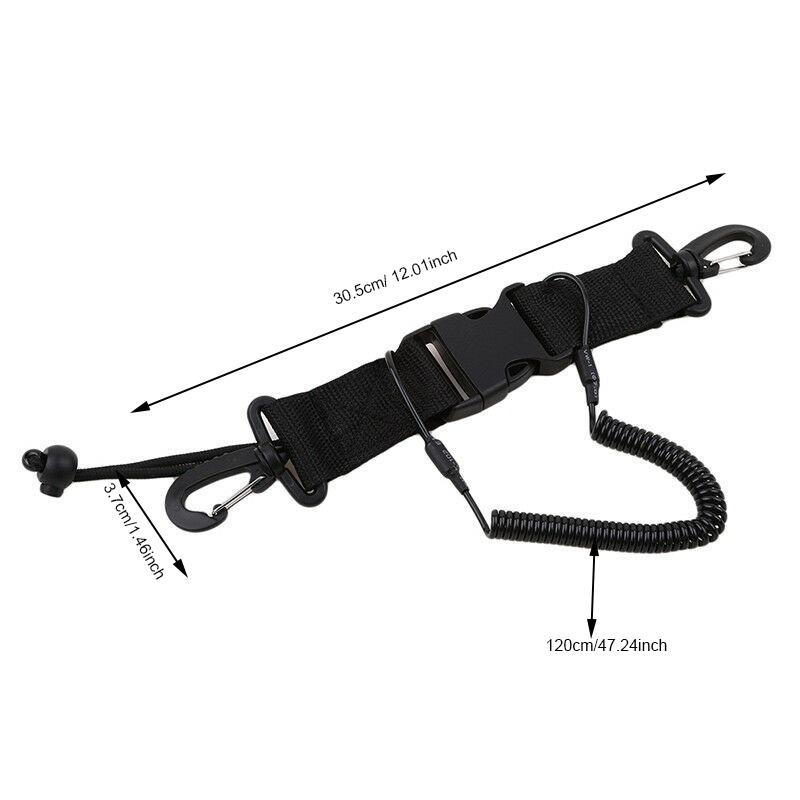 Black Diving Camera Lanyard Quick Release Buckle Diving Tools Anti-lost Lanyard for Underwater Sports Swimming Accessory