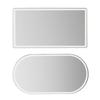 Car Sun Visors Makeup Mirror Stainless Universal Adhesive Easy Installation for Car Visors Seatback Cosmetic Mirror