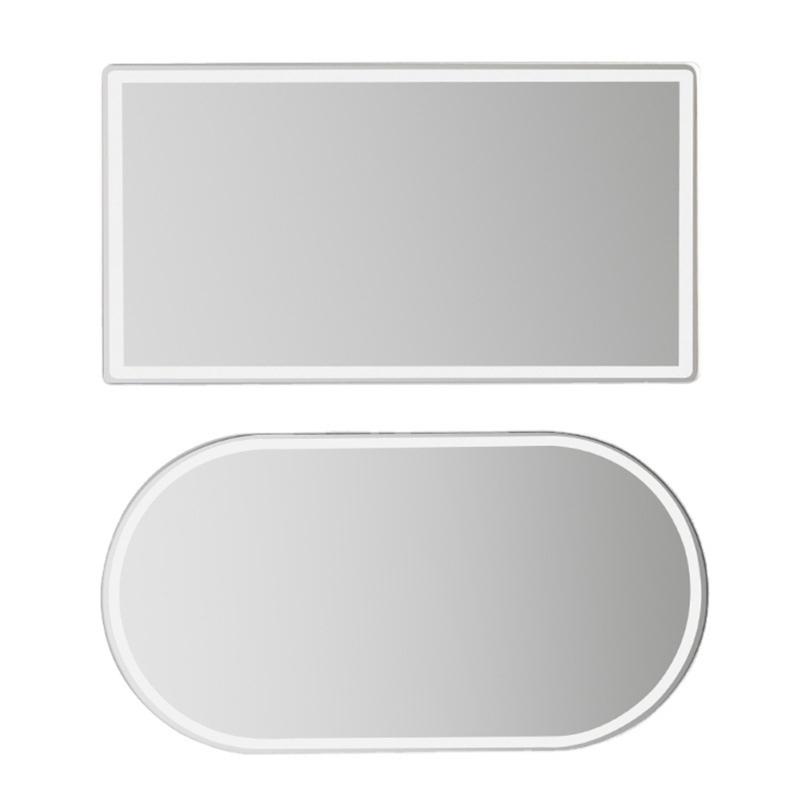 Car Sun Visors Makeup Mirror Stainless Universal Adhesive Easy Installation for Car Visors Seatback Cosmetic Mirror
