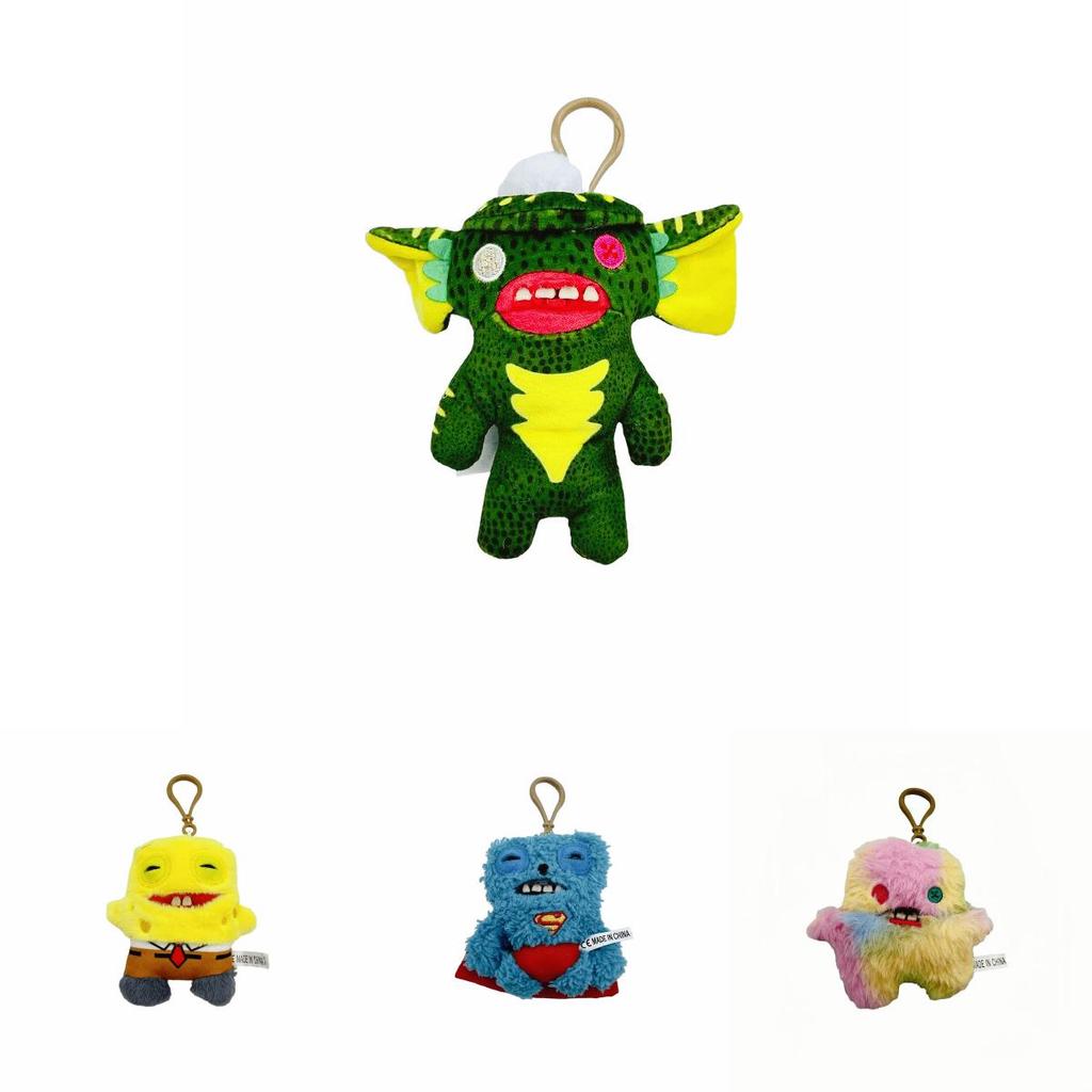 Fuggler Big Teeth Monster Plush Keychain With Cartoon Design For Kids And Gift Use