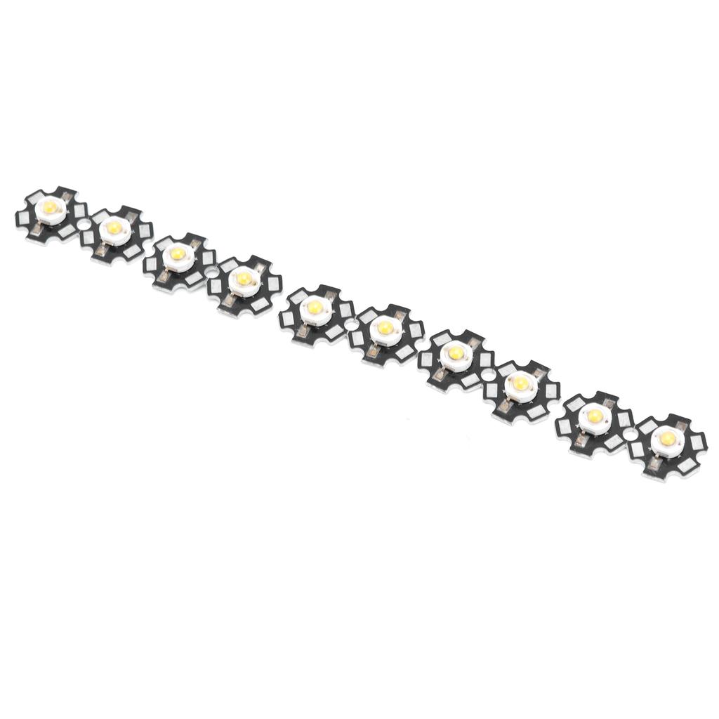 10Pcs Ultra Bright LED Chip 3V DIY Light Beads for Ceiling Light Downlight Flashlight Table