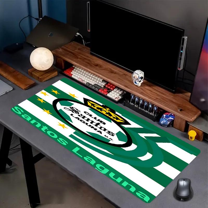 Club Santos Laguna Print Mouse Pad, Anti‑Slip Desktop keyboard Mat, for PC Laptop Gaming Working Daily Use, Cool Festival Surprise Gift