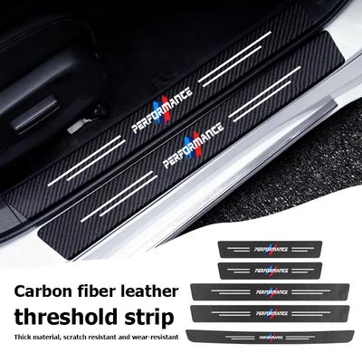 Car Sill Strip Texture Anti-scratch Protection Threshold Sticker For E46 E90 F30 F10 F20 G20 E87 E60 F01 F02 G14 E83