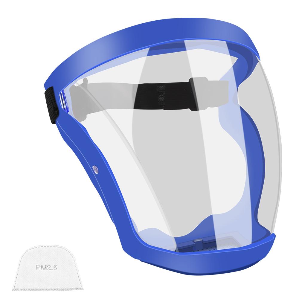 

Кухонный инструмент с фильтрами Мотоциклетная велосипедная пылезащитная маска Защитная маска для лица Защитная маска для лица Полная маска для лица Масляно-брызгозащитная маска синий