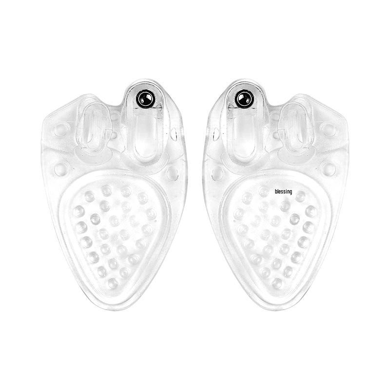 

Three-Hole A-Shape Hallux Valgus Toe Separator with Magnetic Shock Absorbing Forefoot Pad One size fits all