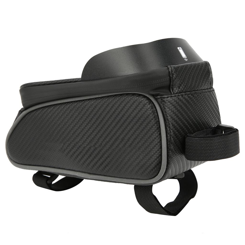 Bike Bag Outdoor Mobile Phone Front Beam Waterproof Pipe Bag Cycling Saddle Polyester