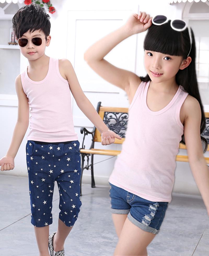 Kids' Cotton Camisole Tank Top for Boys & Girls - Lightweight, Summer Base Layer