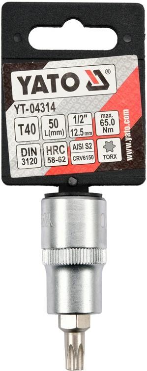 TORX KEY 1/2"""" T40 L55MM / YT-04314 / YATO