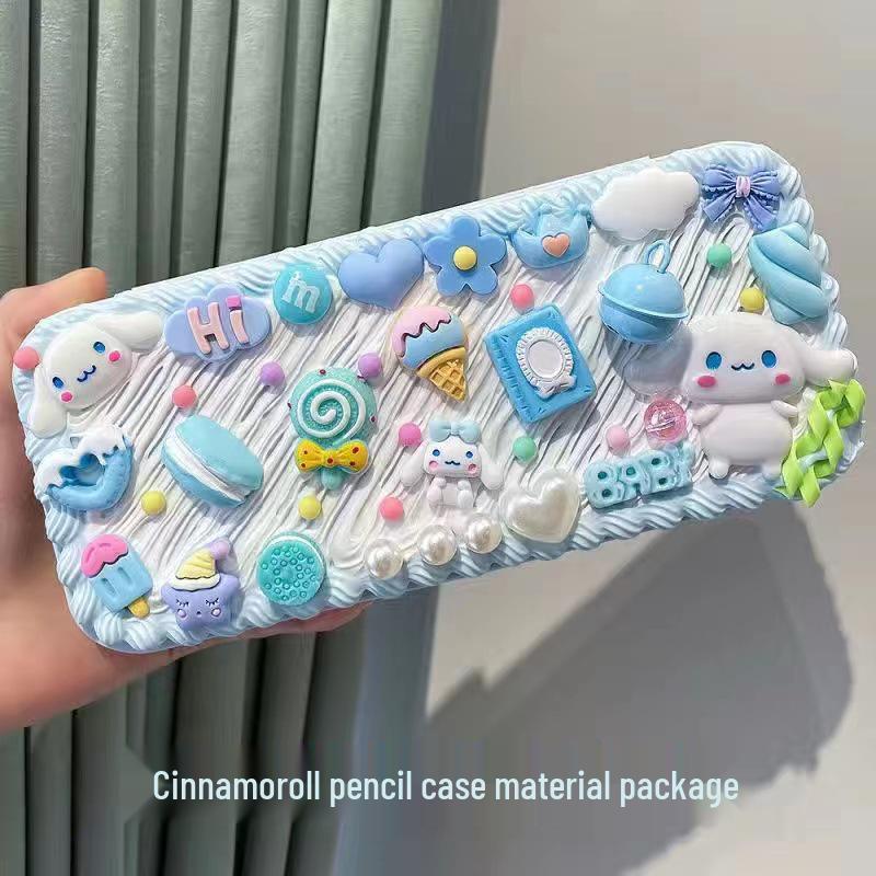 DIY Handgemachtes Cremeleim Stiftebox Set – Kreatives und Niedliches Schüler Schreibwaren Paket