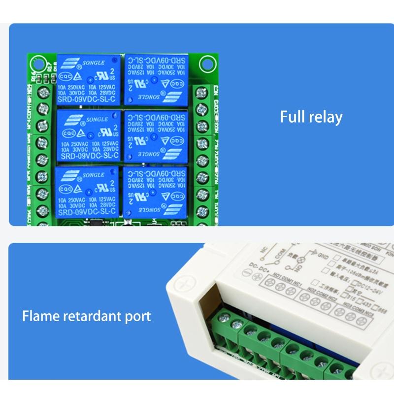 Wireless Remote Switch,1000M Meters Long Distance,DC 12V/24V Relay RF Remote Control Switch for Garage/Gate/Motor/Li