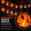 Luminous Halloween Pumpkin Lantern String Hanging Halloween Spider Lights  Haunted House