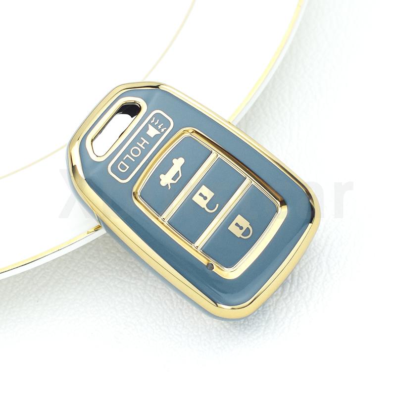 

For 2013 2014 2015 2016 Honda Accord CIVIC CRV Jazz HR-V HRV Auto Shell Fob Holder 4Buttons TPU Car Key Cover Case Accessories
