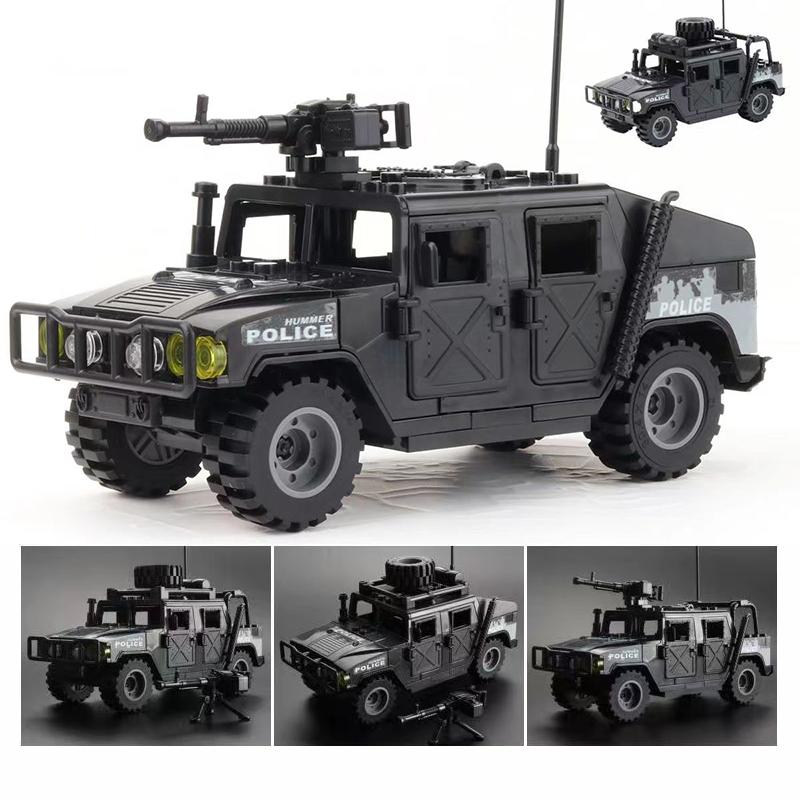 25/50/100 Stück Militärwaffen Polizei Spezialeinheiten Soldaten Maschinengewehre Mörser SWAT Bausteine Panzer Armee Spielzeug