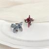 Dark Tetragonal Star Open Ring Butterfly Index Finger Ring Niche Design Temperament Cold Wind Ring Woman