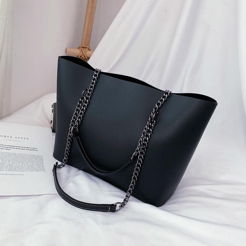 Casual Handbags Women Bags Designer Chain Shoulder Bag PU Leather Ladies Handbag Large Capacity Tote Bag
