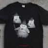 Wizard Kitten Vintage Witch Cat Halloween Meme T Shirt Sweat Vintage Graphic Stylish Streetwear Slightly Breathable