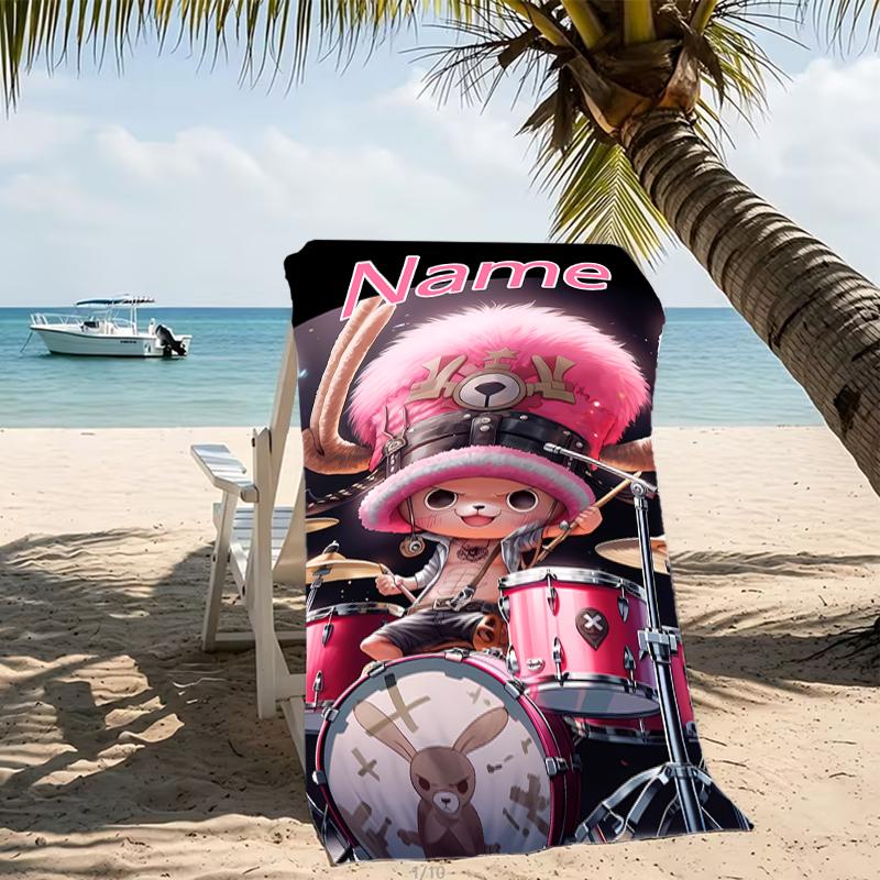 Customizable personalized beach towels One Piece Chopper themed designs.Suitable for the beach, yoga, sports;ideal as beach accessories