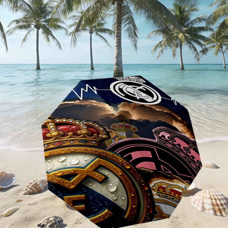 Football team Madrid Print Umbrella Automatic Opening/ Closing - Portable Foldable Design - Daily use for Travel/Outdoor - Gift for Birthday