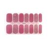 1 Sheet Gel Nail Strip UV Free Easy Apply Remove Self-adhesive Nail Sticker Long Lasting Waterproof Quality Glitter Solid Color Decorative Nail Wrap