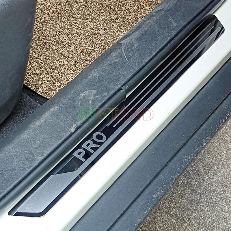 For BYD Dolphin EA1 PRO Accessory 2022 Ultrathin Stainless Chrome Car Door Sill Kick Scuff Plate Protector Cover Trim