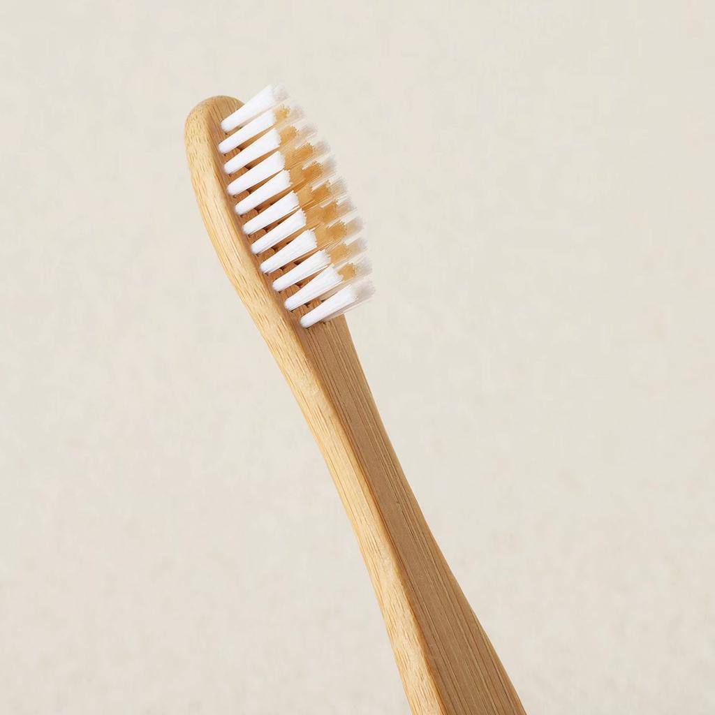 Eco-friendly Biodegradable Soft Bamboo Toothbrush Set for Adults Kids Family Pack Bulk Customization Bamboo Toothbrush