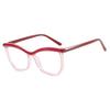 Irregular Polygonal Eyebrow Flat Mirror, Anti Blue Light Cat Eye Personalized Eyeglass Frame, Fashionable Commuting Frame 1027