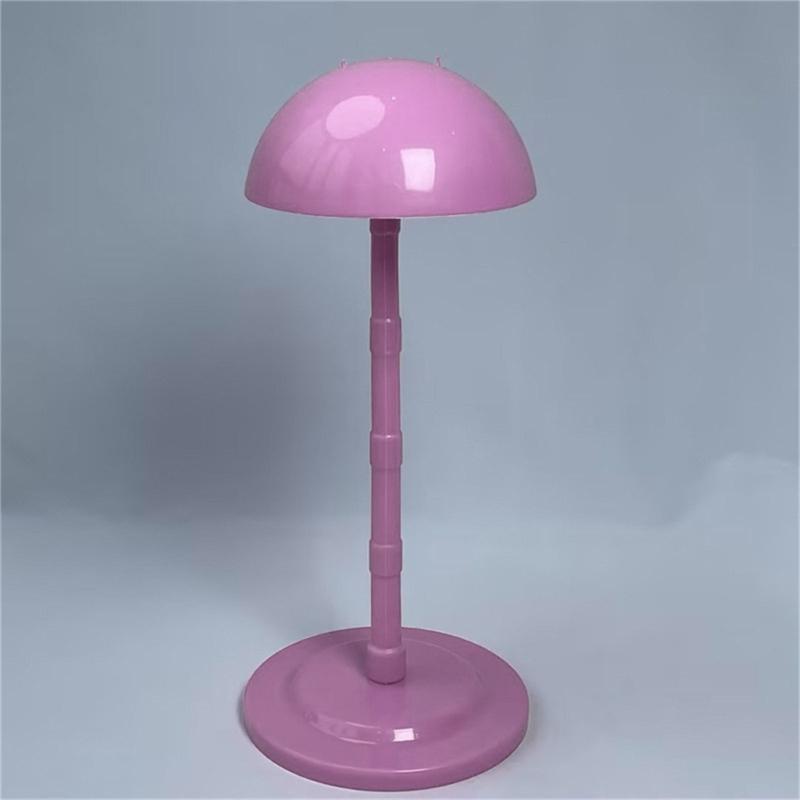 Wigs Head Holder Wigs Stand Mushroom Top Hat Display Wigs Head Stand for Woman