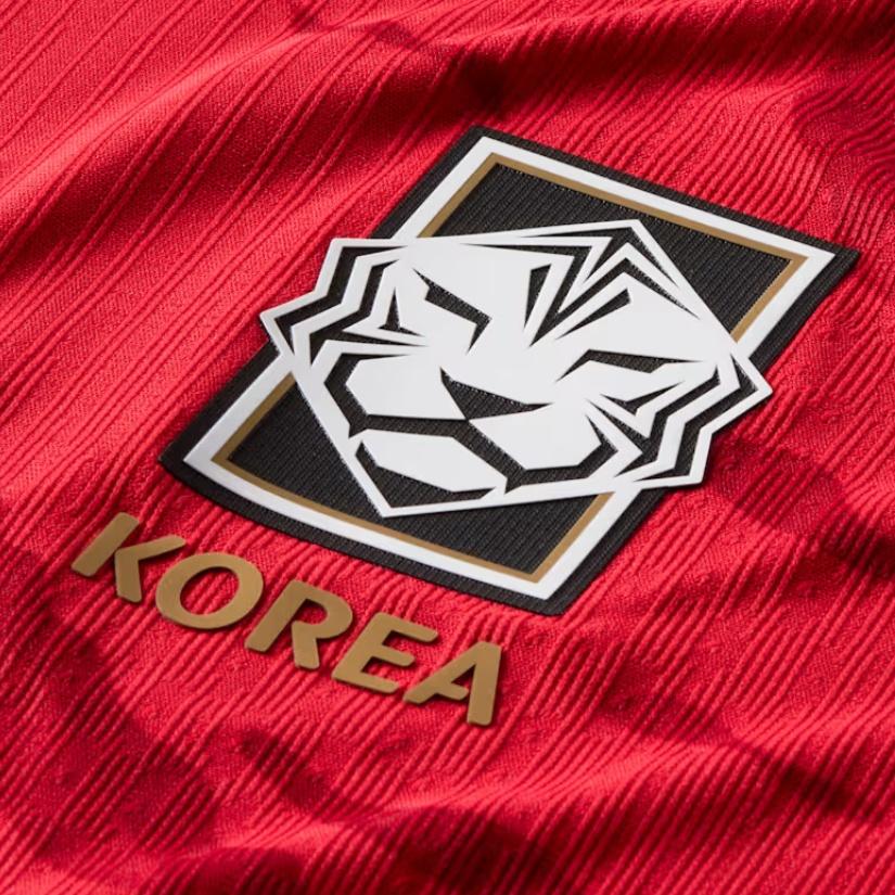 Nike Korea 2026 Match Home Aero-FIT Authentic Jersey Asia Sizing 'Global Red Black White' Men's IB5175-679