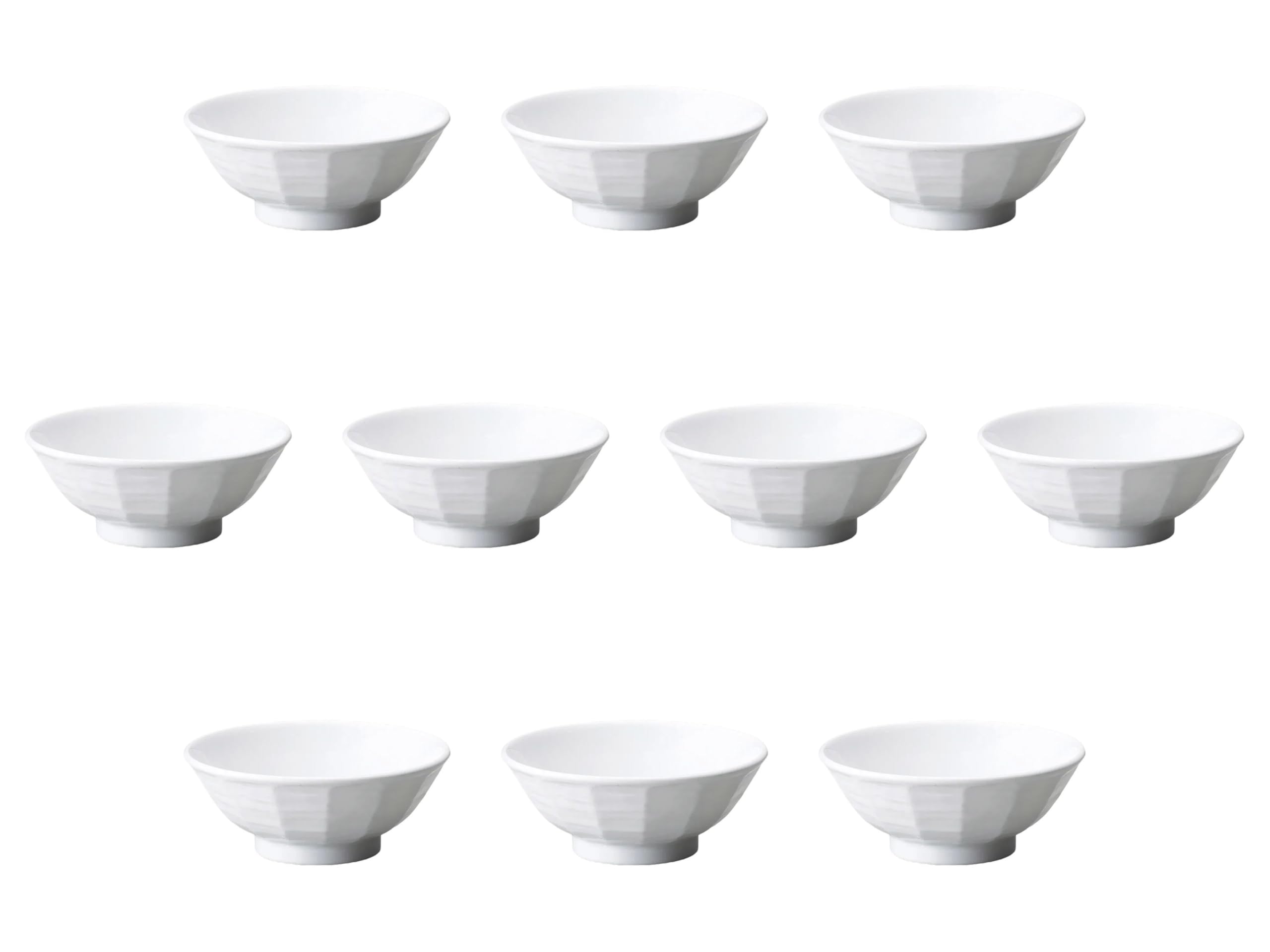 

Set of 10 White Shaved Bowls x cm Ramen Bowls by Setomonohonpo 6.8 [20.7 8.3 (1250cc)] белый