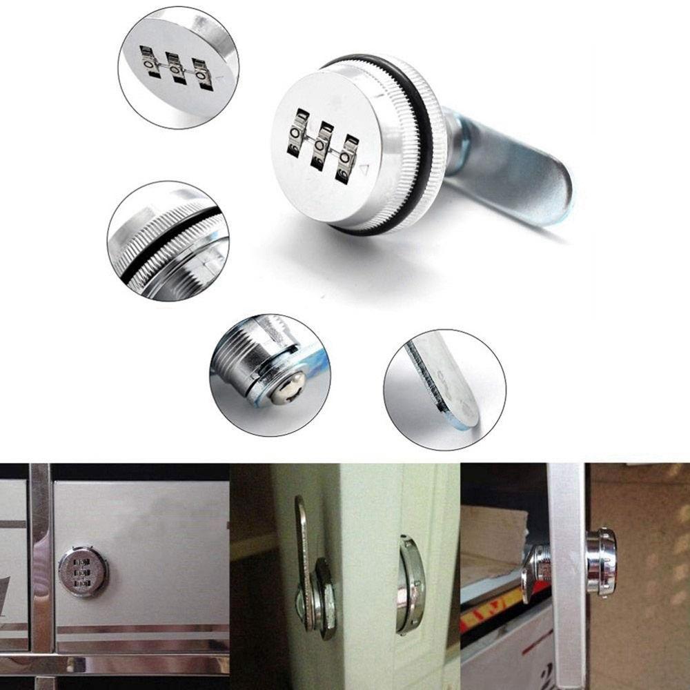 For Cabinet File 3 Digit Combination Mail Box Password Lock Safe Hardware Cam Lock Cabinet Locks