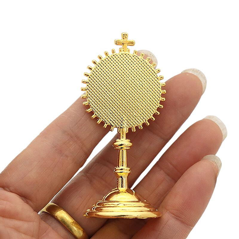 1Pc Catholic Christian Cross Jesus Figurine Communion Prayer Statue For Home Table Decoration Cross Figurine Religion Gift