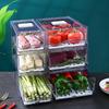 Kitchen Refrigerator Storage Box Drawer-Type Fresh-Keeping Box Food-Grade Eggs And Meat Food Frozen Finishing Storage Box