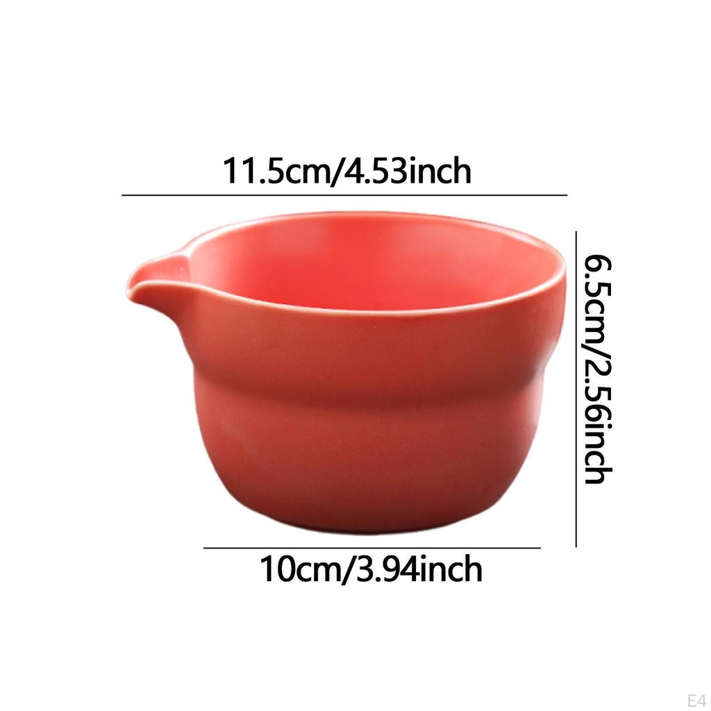 Ceramic Matcha Bowl Handcrafted Mixing Bowls Traditional Porcelain Tea for Kitchen