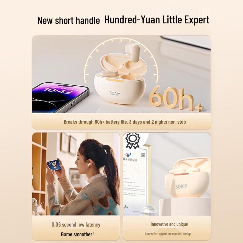 Soaiy SL6 Wireless Bluetooth Earphones