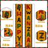 Vintage Happy Kwanzaa Decorations Door Banner Happy Kwanzaa Banner Harvest Backdrop Ns Heritage Welcome Porch Sign for Ns Heritage Holiday