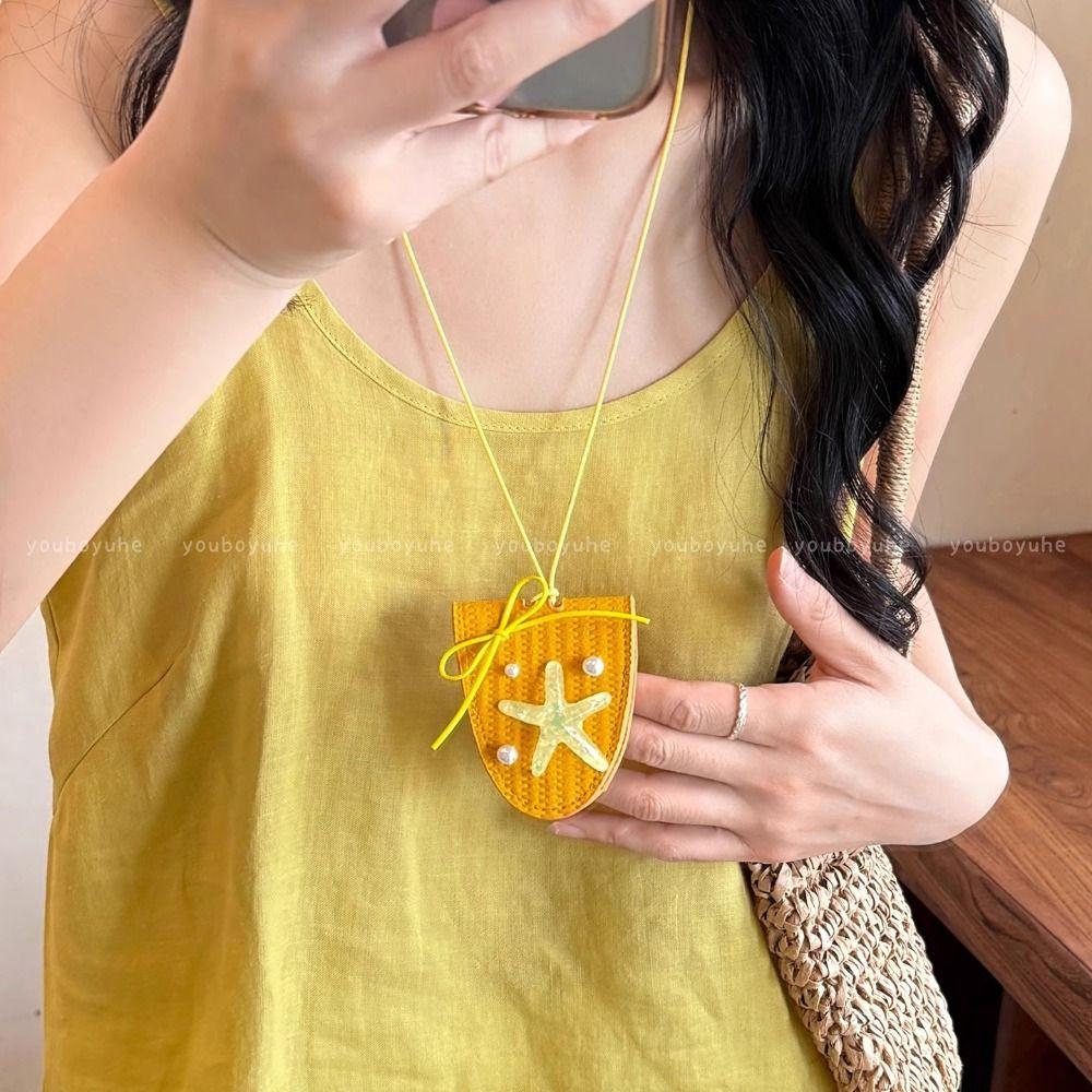 Anti-lost Pu Leather Magnetic Glasses Clip Neck Hanging Sunglasses Pendant Long Necklace  Outdoor