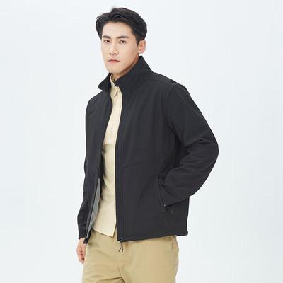 Men's Stand Collar Softshell Jacket