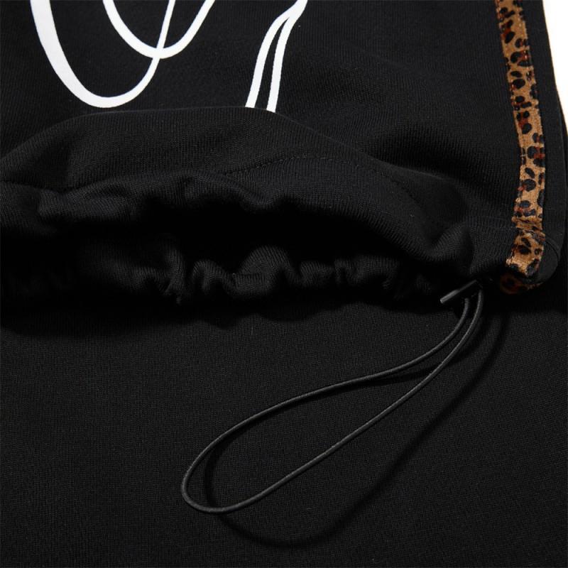 Mens Streetwear Wide Leg Sweatpants Vibe Style Printed Straight Casual Trousers