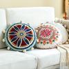 Moroccan Ethnic Hand-embroidered Round Pillow Sofa Living Room Decoration Indian Southeast Asian Style Bay Window Pillow Case