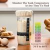 2pc Gl Sourdough Starter Jar 24 oz Organic Sourdough Starter Kit Bread Baking Supplies