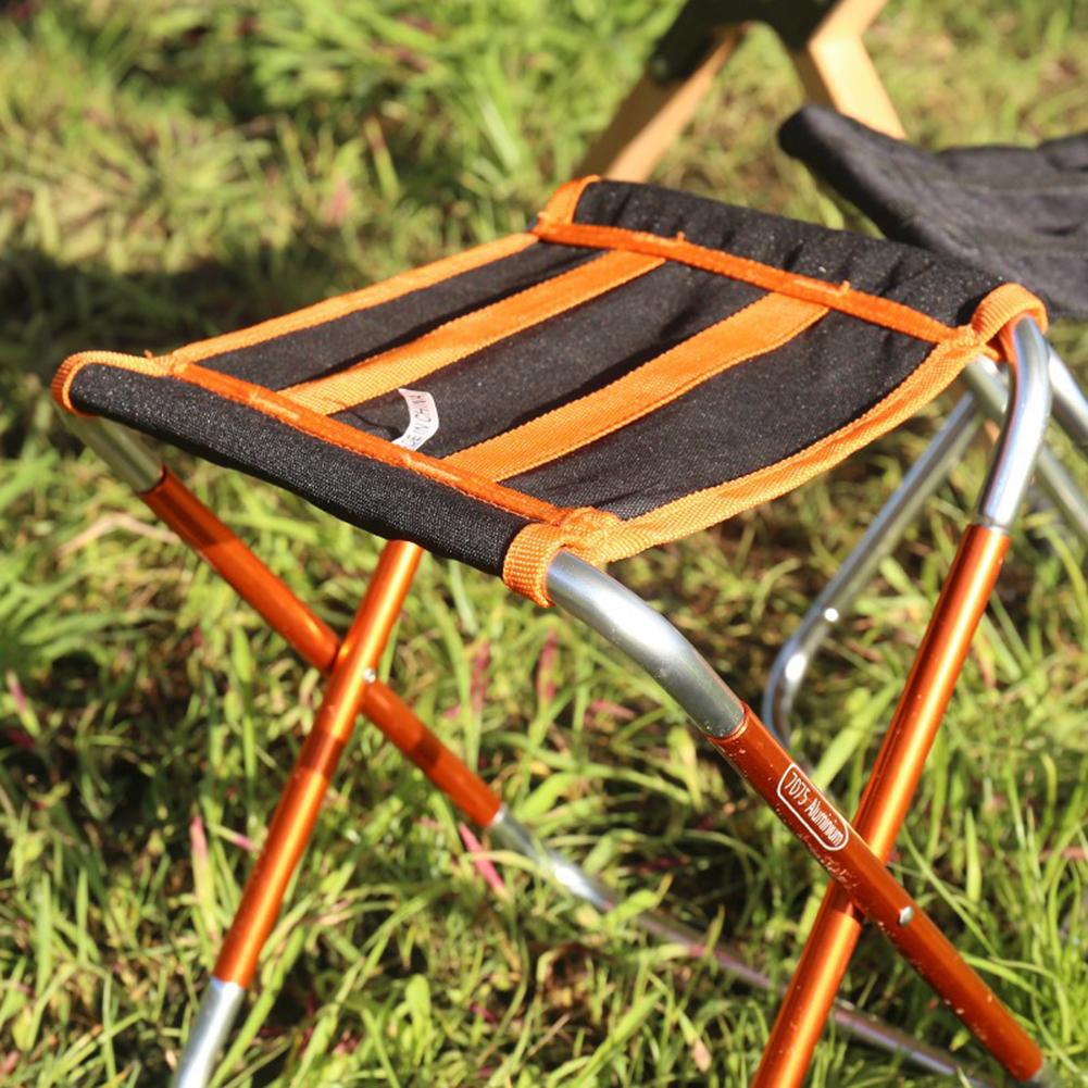Camping Stool Aluminum Alloy Portable Lightweight Foldable Fishing Chair For Outdoor Beach Picnic Travel Hiking