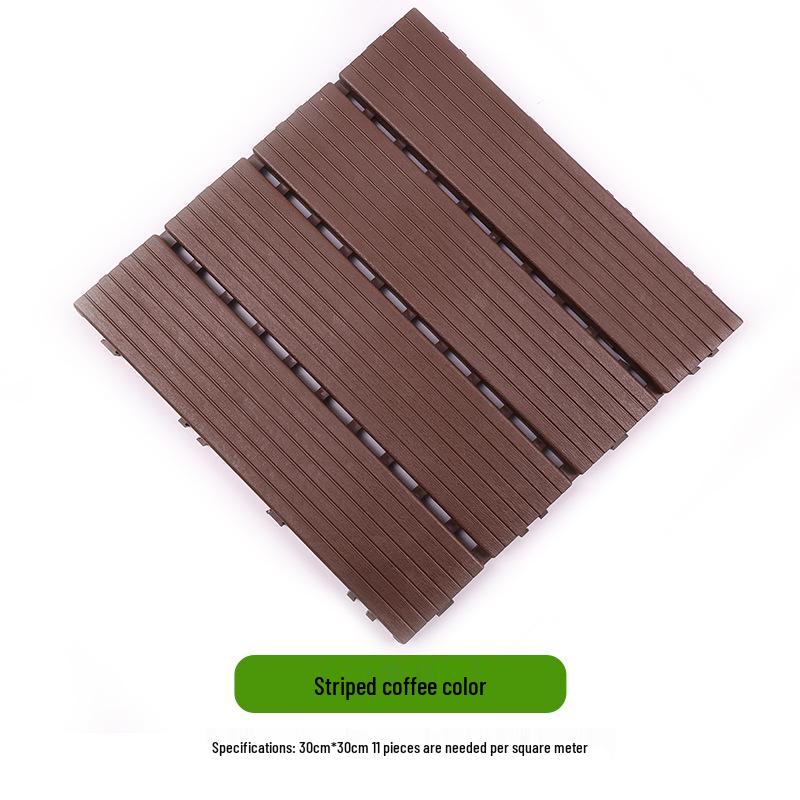 

Легко собираемое антикоррозийное дерево-пластиковое напольное покрытие для балкона, террасы и двора