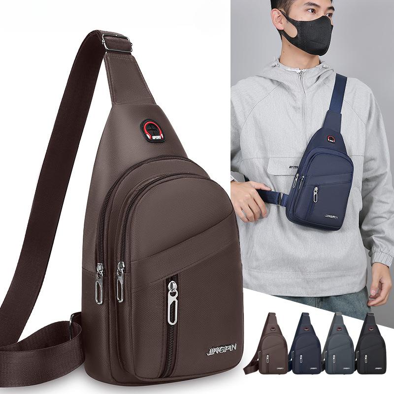 1PC Fashion Breast Bag Men's Oxford Casual Shoulder Bag Diagonal Span New Backpack Trendy Fanny Pack Messenger Bag