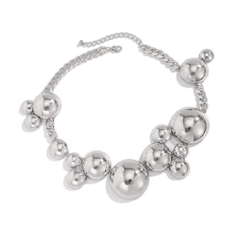 Modern Style Round Pendant Bracelet Metal Pendant Necklace with Adjustable Chain Perfect Gift for Friend and Family