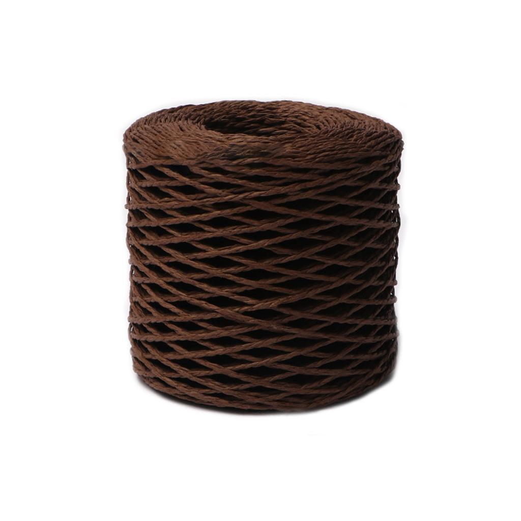 Cotton Raffia Yarn Crochet Summer Sun Hat Yarn Beach-Bag Yarn Raffia Straw Yarn DIY Knitting Material for Women Girls